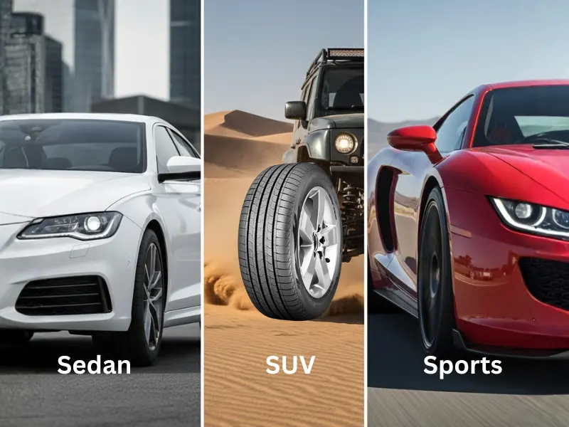 تتوفر إطارات سيارات الدفع الرباعي والسيارات السيدان والسيارات الرياضية لدى Estbnh